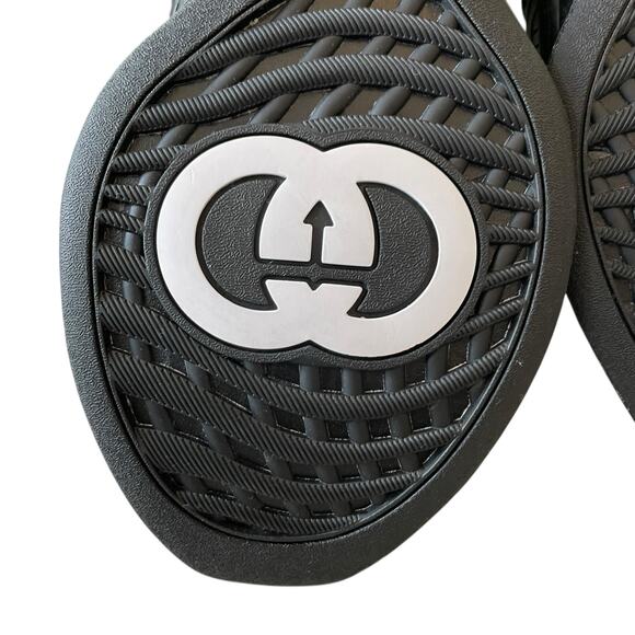 Gucci Run Sneaker Interlocking G Black Technical Knit Men's Size 12.5 US 13 NEW - Picture 13 of 16